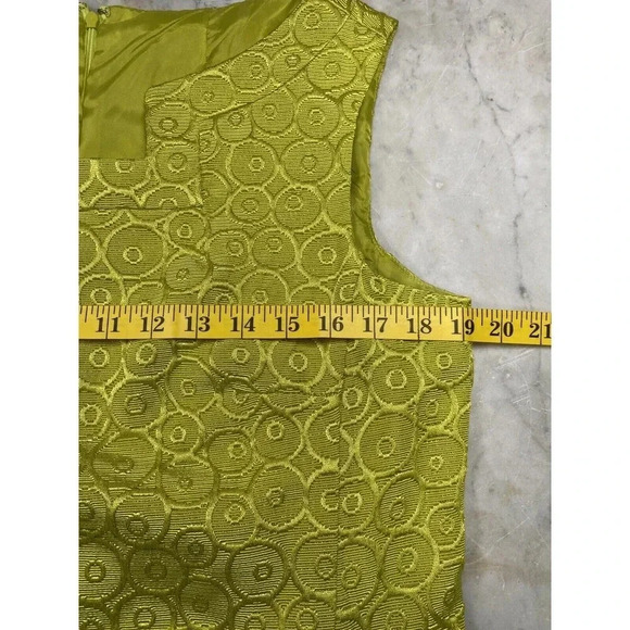 Nine West Vintage Dress 14 Chartreuse Green - Picture 7 of 12